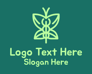 Green Medical Butterfly Logo