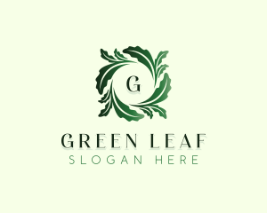 Organic Nature Leaf logo design