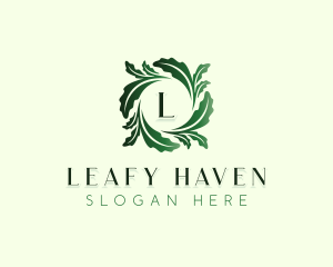 Organic Nature Leaf logo design