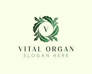 Organic Nature Leaf logo design