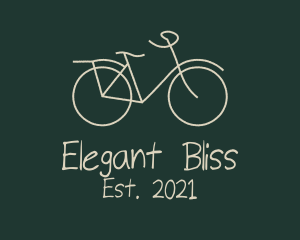 Doodle - Minimalist Bicycle Drawing logo design
