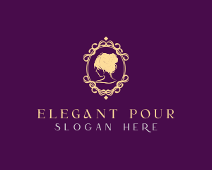 Elegant Woman Ornament logo design