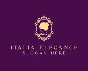 Elegant Woman Ornament logo design