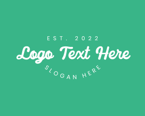Hip - Simple White Wordmark logo design
