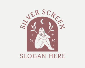 Naked - Nude Woman Nature Spa logo design