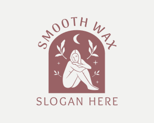 Nude Woman Nature Spa logo design