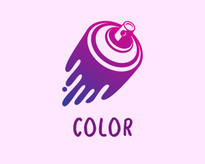 Gradient Spray Can Logo