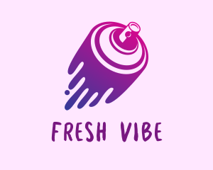 Youthful - Gradient Spray Can logo design