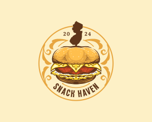 Taylor Ham Burger New Jersey logo design