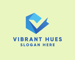 Blue Professional Letter V  logo design