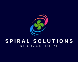 Spiral Fan Ventilation logo design