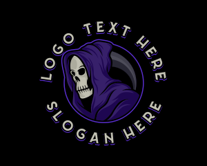 Scythe - Grim Reaper Gaming logo design
