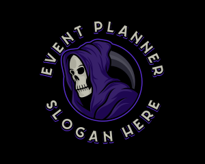 Skull - Grim Reaper Gaming logo design