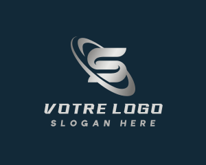 Industrial Orbit Initial Letter S Logo