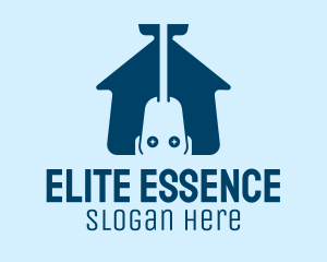 Cleaning Equipment - Vacuum Cleaner House logo design