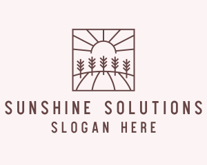 Sunlight - Sunlight Farm Field logo design
