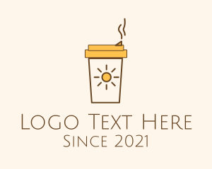 Caffeine - Morning Breakfast Coffee logo design