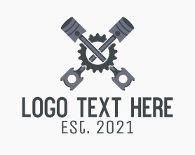 Piston - Mechanical Workshop logo design