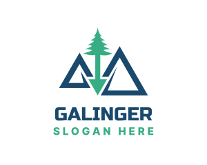 Trekking - Outdoor Mountain Trekking logo design