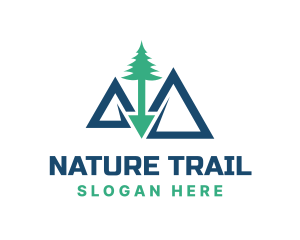 Outdoors - Outdoor Mountain Trekking logo design