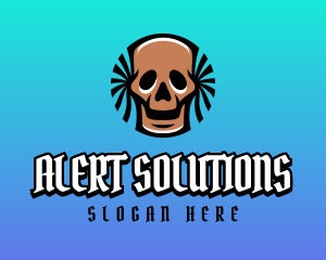 Caution - Pirate Skull Gaming Avatar logo design