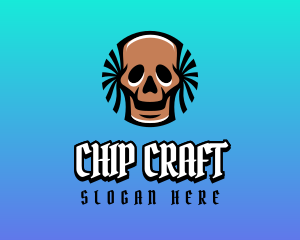 Pirate Skull Gaming Avatar logo design