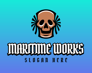 Pirate Skull Gaming Avatar logo design