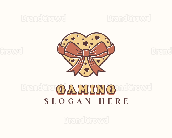 Heart Cookie Dessert Logo