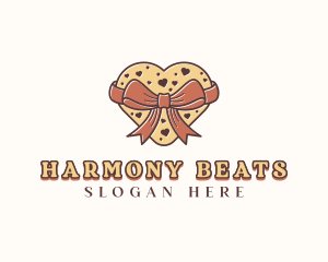 Heart Cookie Dessert Logo