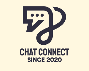 Swirly Chat App logo design