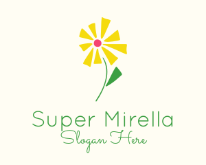 Spring Flower Plant Logo