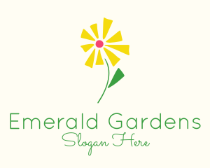 Spring Flower Plant logo design