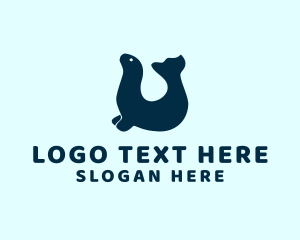 Zoo - Wild Seal Animal logo design