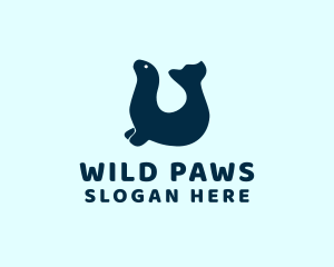 Wild Seal Animal  logo design