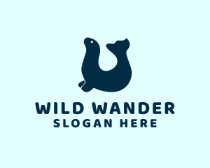 Wild Seal Animal  logo design