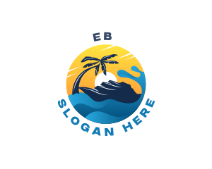 Ship Travel Tourism Logo