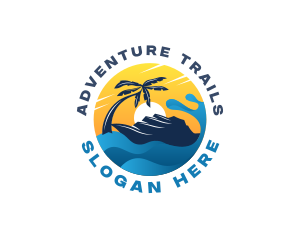 Tourism - Ship Travel Tourism logo design