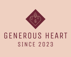 Candle Heart Worship logo design