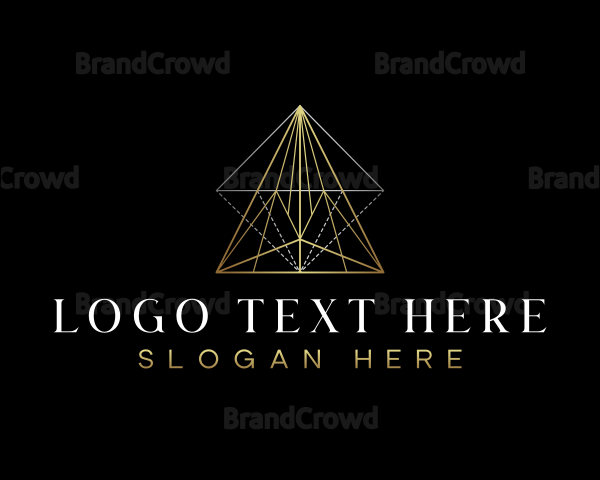 Triangle Luxury Pyramid Logo