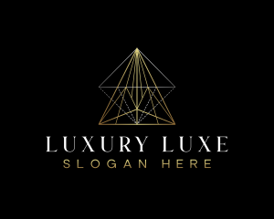 Triangle Luxury Pyramid logo design