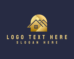 Golden - Premium House Property logo design