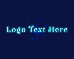 Glow - Sparkle Star Wordmark logo design
