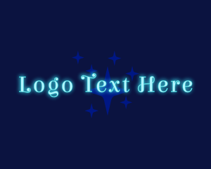 Night - Sparkle Star Wordmark logo design