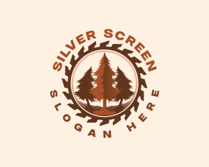 Pine Tree Sawmill Logo