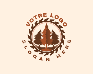 Pine Tree Sawmill Logo