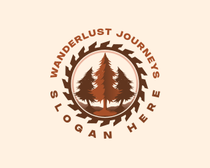 Pine Tree Sawmill Logo