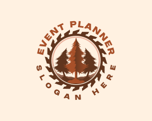 Pine Tree Sawmill Logo