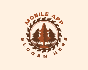 Pine Tree Sawmill Logo
