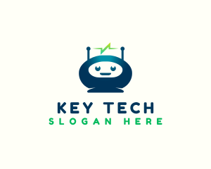 Robot Tech Electricity logo design