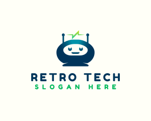 Robot Tech Electricity logo design